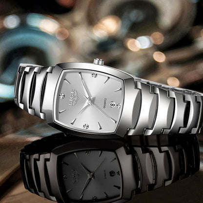 LIGE 2026 new Women's Watch Business Luxury Ladies clock Fashion quartz Simple Watch for Women Gift Women's wristwatch reloj+BOX