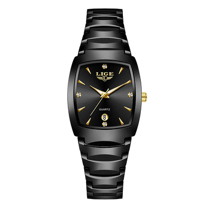 LIGE 2026 new Women's Watch Business Luxury Ladies clock Fashion quartz Simple Watch for Women Gift Women's wristwatch reloj+BOX