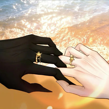 Anime The Freak Circus Cosplay Ring pierrot Harlequin Rings For Couple Love Fashion Jewelry Accessories Birthday Gift