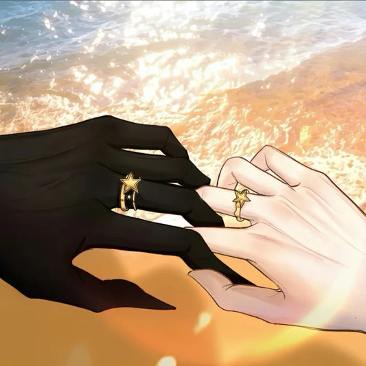 Anime The Freak Circus Cosplay Ring pierrot Harlequin Rings For Couple Love Fashion Jewelry Accessories Birthday Gift