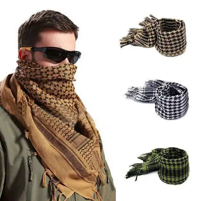 Arafat arab scarf shawl Handsome Keffiyeh Kafiya Lightweight Military Shemagh palestine Man Stripe Scarf With Tassels Soft Warm