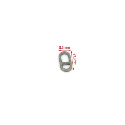10Pcs Stainless Steel Double Hole Oval Connector Charms Jewelry Making Findings Accessories