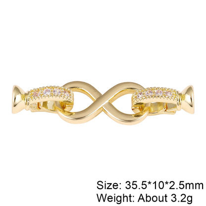 Juya DIY Women Beadwork Beads Pearls Jewlery Making Findings 18K Gold Plated Connector Fastener Lock Clasps Accessories Supplies