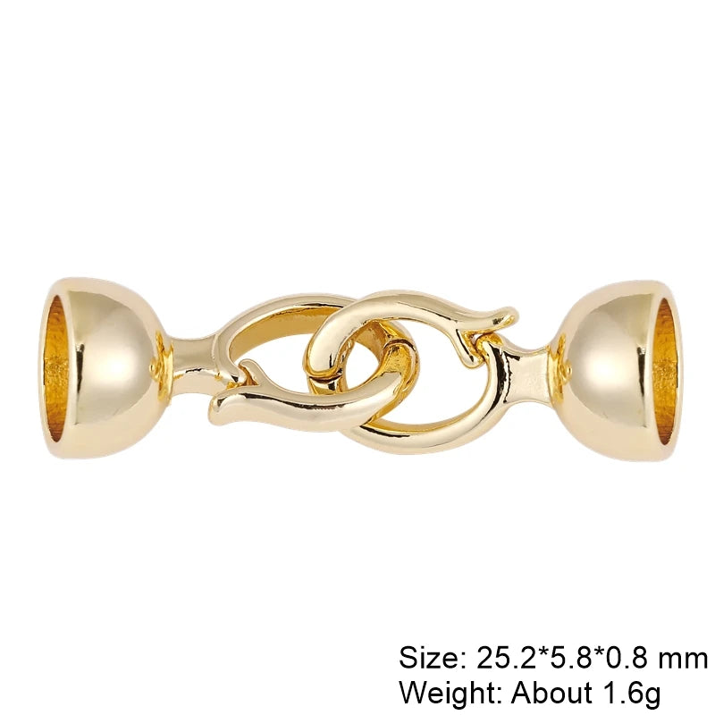 Juya Creative Copper Fasteners Connector Decoration Locks Clasps Accessories For DIY Needlework Beads Gems Pearls Jewlery Making