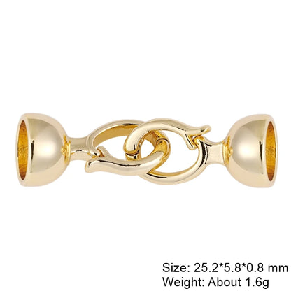 Juya Creative Copper Fasteners Connector Decoration Locks Clasps Accessories For DIY Needlework Beads Gems Pearls Jewlery Making