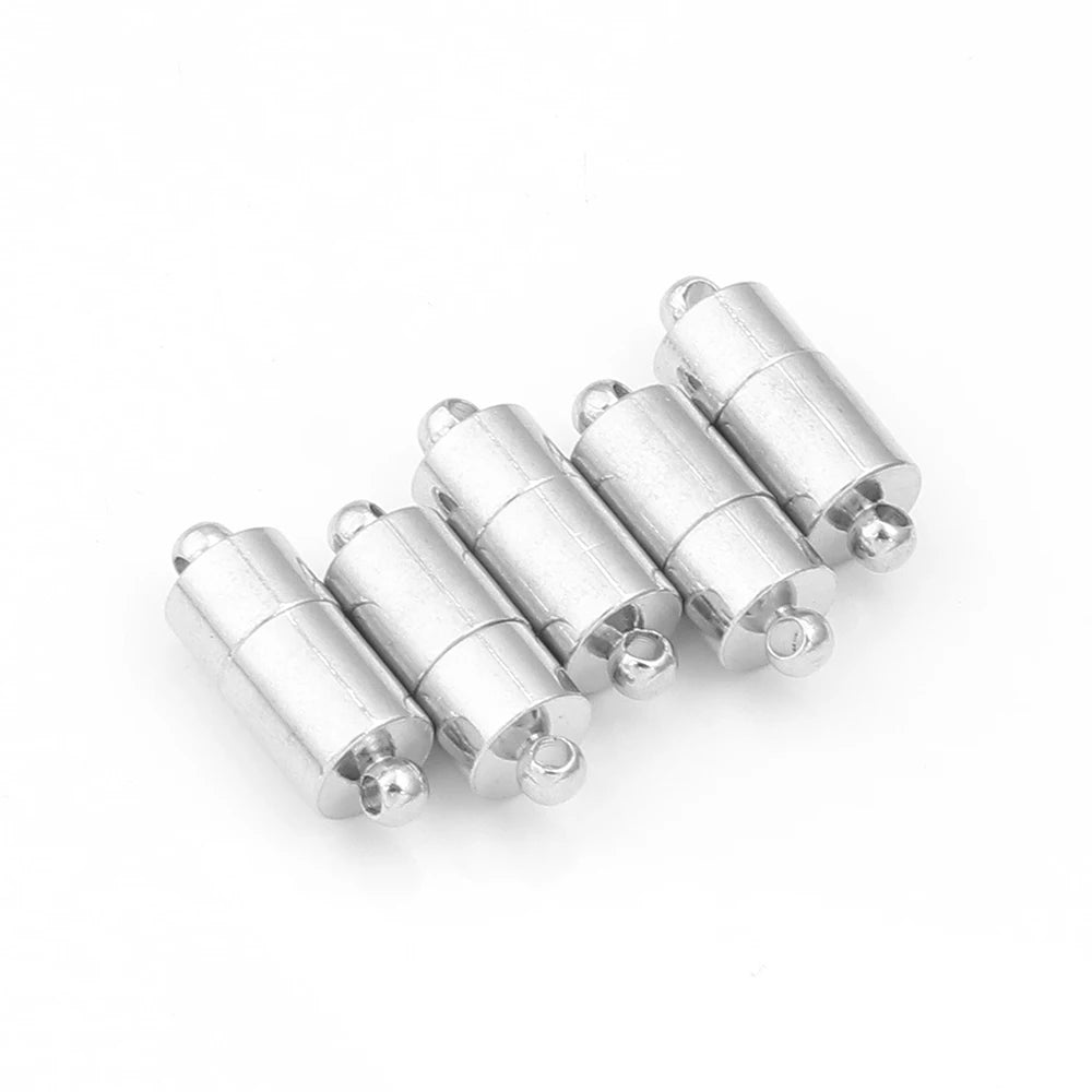 5pcs/lot Strong Magnetic Clasps Copper Plated Magnet End Clasp Connectors For Jewelry Making DIY Leather Cord Bracelets Necklace
