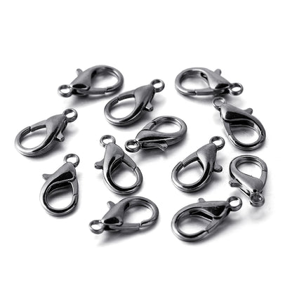 10pcs Multiple Size Lobster Clasps Bracelets Connector Necklace Hooks Findings for DIY Chains Jewelry Making Supplies Wholesale