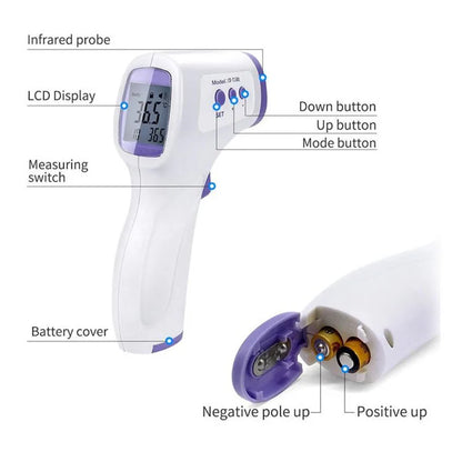 Baby Thermometer Infrared Digital LCD Body Measurement Forehead Ear Non-Contact Adult Fever IR Kids Termometro