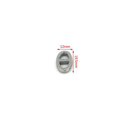 10Pcs Stainless Steel Double Hole Oval Connector Charms Jewelry Making Findings Accessories
