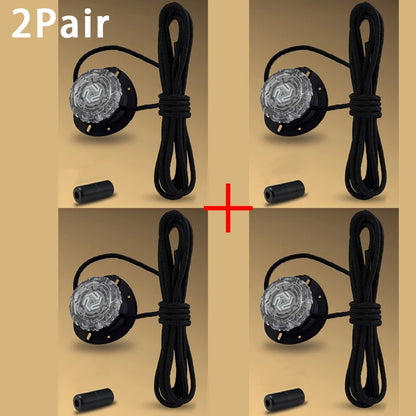 Fashion Swivel Buckle Laces Automatic Shoelace Without ties Kids Adult Sneakers No Tie Shoe laces Shoe accessories 1Pair/2Pair