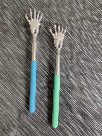 1PC Stainless Steel Retractable Telescopic Back Scratcher Adjustable Anti-Slip Ergonomic Handle Dual Purpose Itch Scraper & Gua Sha Tool Portable Lymphatic Muscle Massager Ideal Thanksgiving Birthday Christmas Gift