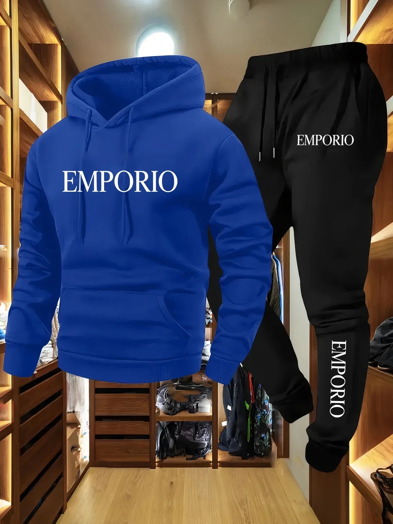2026 Autumn Winter Men Sportswear Casual Running Fitness Set Hooded Sweatshirt Sports Pants Unisex Tracksuit Streetwear Zipper S