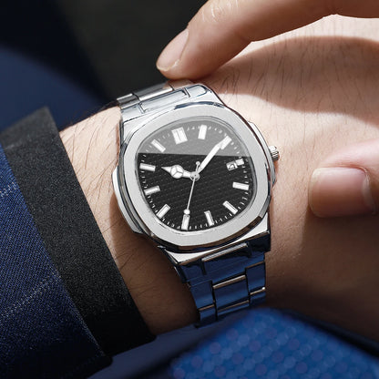 1PC Surprise Mystery Watch Blind Box-Fashion Square Men Business Watches Simple Calendar Quartz Watch Reloj Hombre（Without Box）