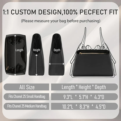 Nylon Bag Organizer Insert For 25bag  Durable Fashion Wateproof Gift Bag Support Storage Inner Modification Bag Accessories