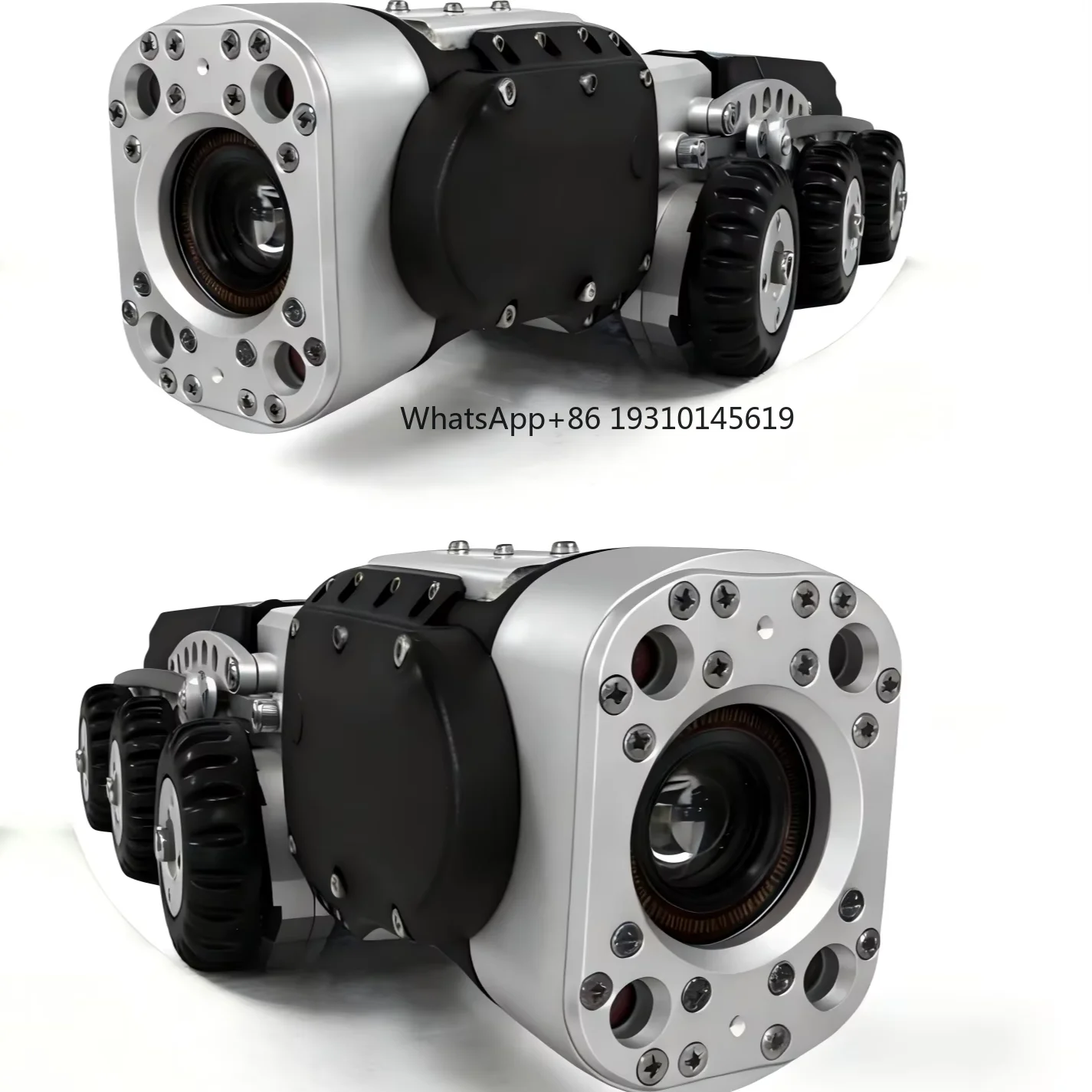 Wi-Fi Pipe Inspection Robot 10x Zoom & Pan/Tilt | Waterproof Underwater Crawler Camera for Sewer Drain Lines Management Software