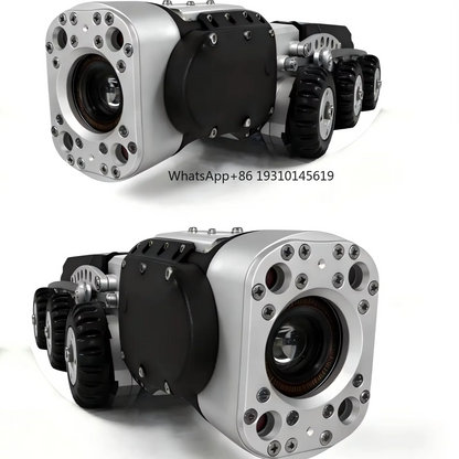 Wi-Fi Pipe Inspection Robot 10x Zoom & Pan/Tilt | Waterproof Underwater Crawler Camera for Sewer Drain Lines Management Software