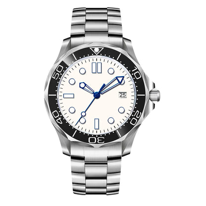 Custom Logo nh35 Watch 41mm Sapphire sterile Dial Men's Watches Ceramic Bezel Luminous 10Bars Automatic Mechanical Wristwatch