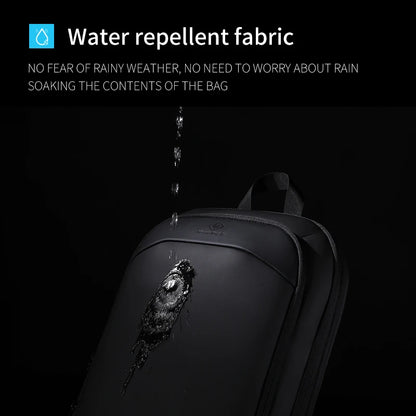 Heroic Knight Ultra-Thin Business Men's Laptop Backpack 15.6 Inch Waterproof Expandable Travel Backpack Anti-Theft Work Daypack