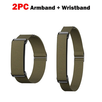 2PC Nylon Strap for Google Fitbit Air Straps Biceps Strap Fitness Tracker Replacement Band Adjustable for Google Fitbit Air Band