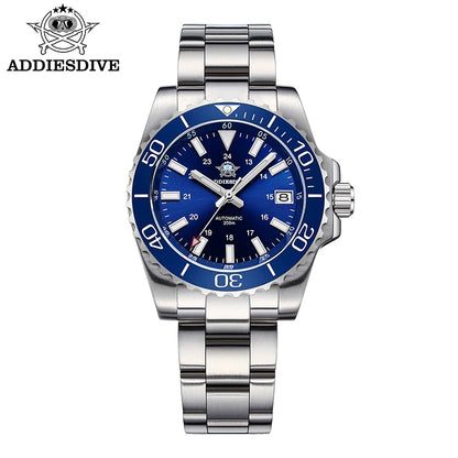 ADDIESDIVE Men's Watch 8215 Mechanical Sapphire Luminous Diving Watch 200m Ceramic Bezel Automatic Watch Clock Gift Watch AD2504