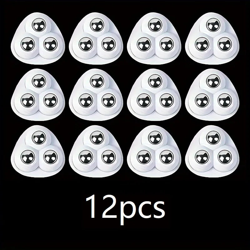Paste Universal Wheel No Noise Self Adhesive Universal Pulley Rotating Wheels for Trash Can Bottom Kitchen Small Appliances