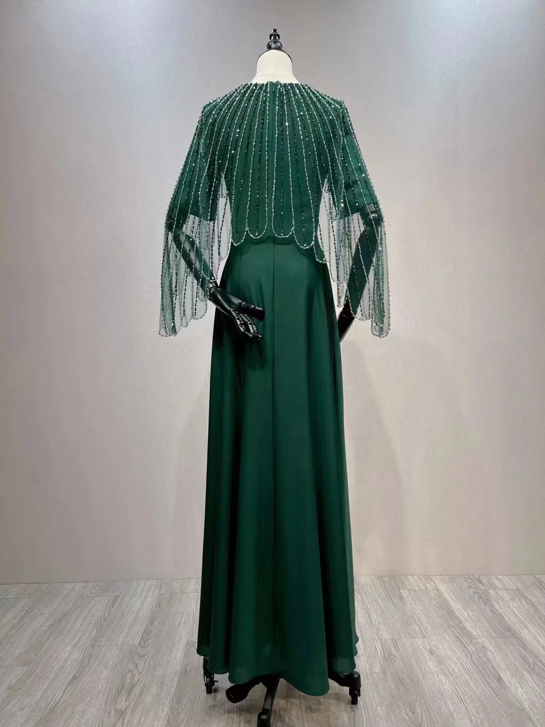Light luxury high-end temperament dinner party nail bead wedding mother dress evening gown
