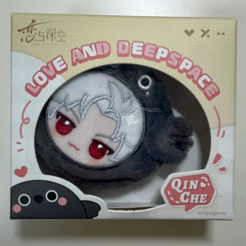 Official merch IN STOCK Game Anime Love and Deepspace Cos Sylus Caleb Xavier Rafayel Zayne 9cm Plush Headphone Case Pendant Gift