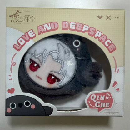 Official merch IN STOCK Game Anime Love and Deepspace Cos Sylus Caleb Xavier Rafayel Zayne 9cm Plush Headphone Case Pendant Gift