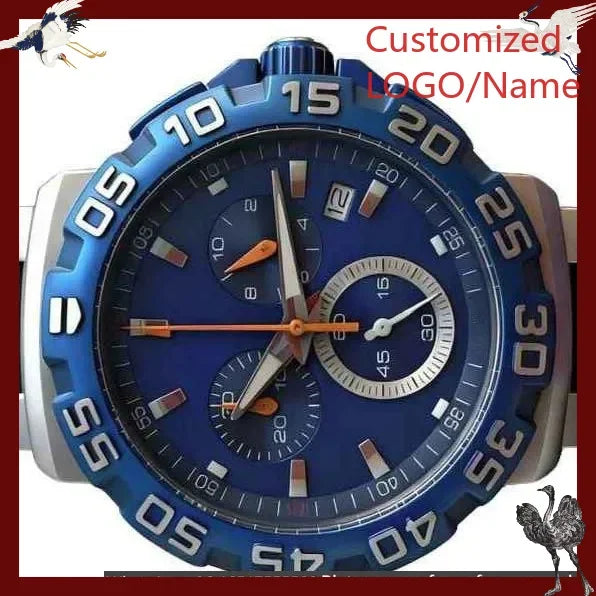 A1212 Store Customized Watches 43mm Men's Sports Watch 904L Stainless Steel Quartz Movement