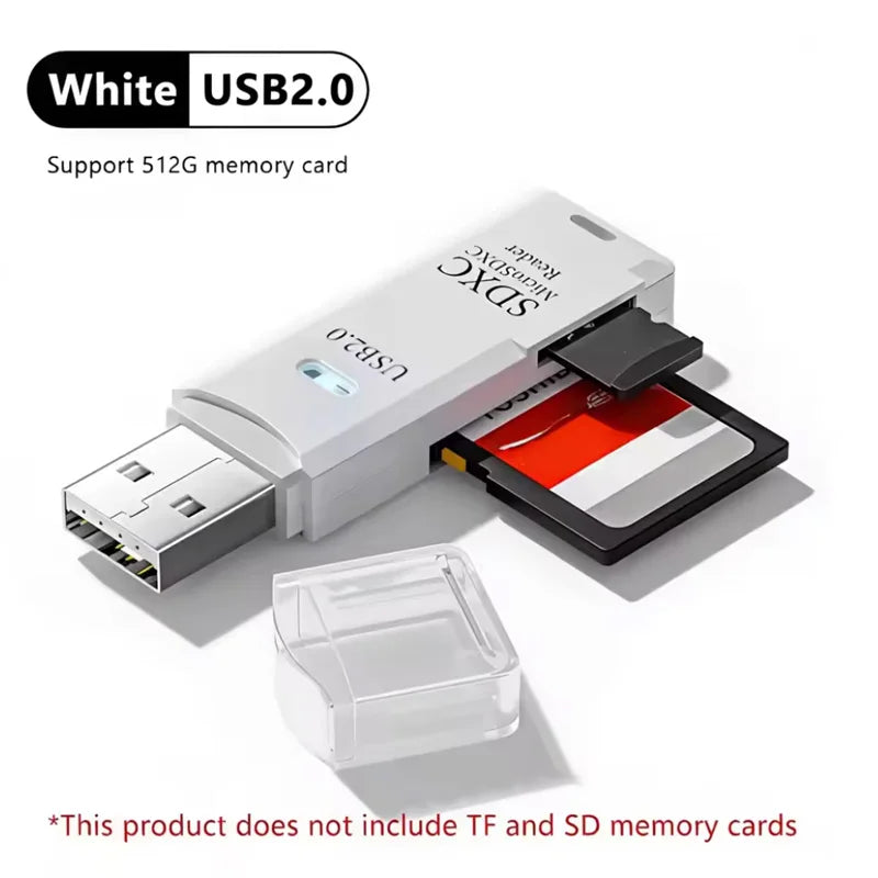 2 in 1 USB2.0/3.0 Card Reader Micro TF sd card Reader usb adapter High Speed Cardreader TF Memory card For PC Laptop Accessories