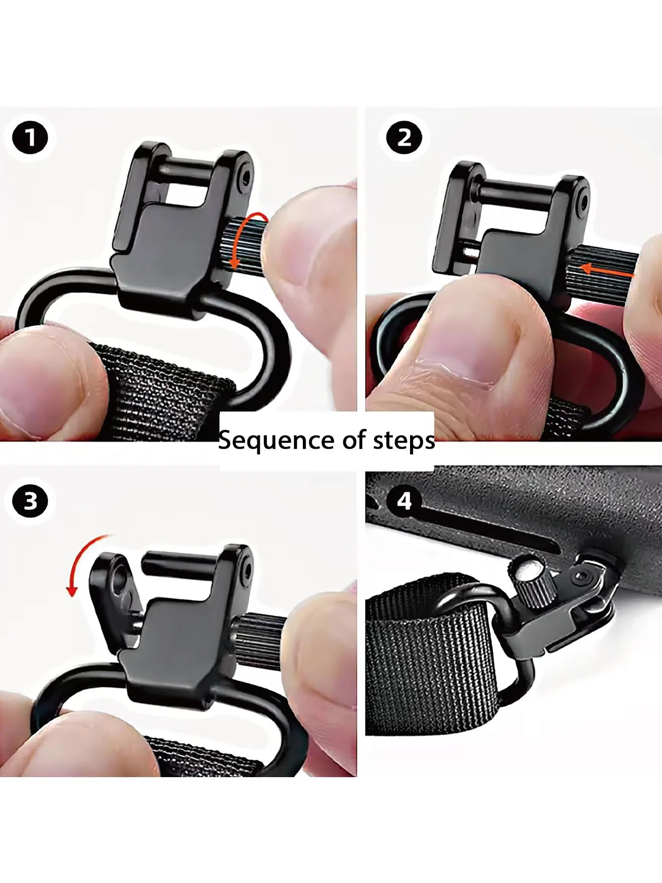 Hunting Shoulder Strap Multifunctional Outdoor Tactical Belt Shoulder Strap Hunting Accessories Two-Point Shoulder Strap