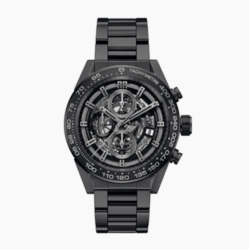 Customized Logo/Name VK63 Chronograph Quartz Watches Solid Heavy Duty Stainless Steel Bracelet High Precision Reliable Movement