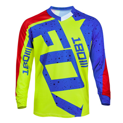 Outdoor Ride Sports Men's T Shirt Quick Dry Comfortable Top Fashion Motorcycle Clothing Autumn Casual O-neck Long Sleeve T-shirt