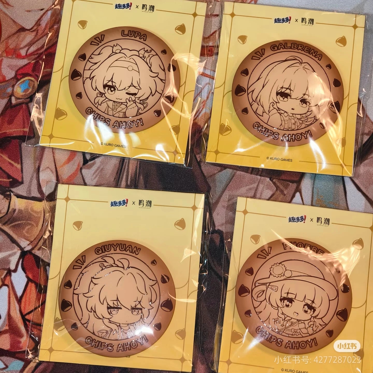 In Stock Official Game Wuthering Waves New Collab GALBRENR Phoebe QIUYUAN Lupa Cosplay Badge Storage Box Acrylic Stand Pendant