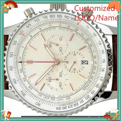 DONG Store 45mm Men's Quartz Movement 904l Stainless Steel  Luxury Watches-b Customized Watch