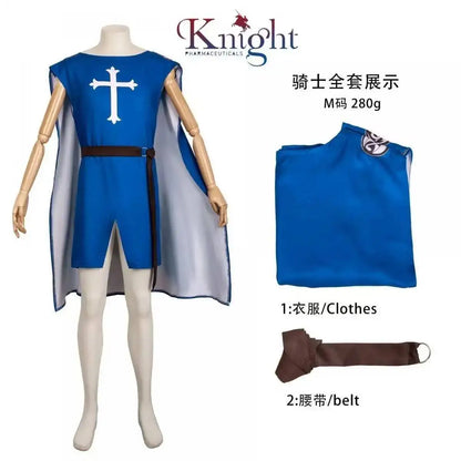 Medieval S-4XL Crusader Mens Knights Templar Tunic Cosplay Costumes Renaissance Halloween Surcoat Warrior Black Plague Cloak Top