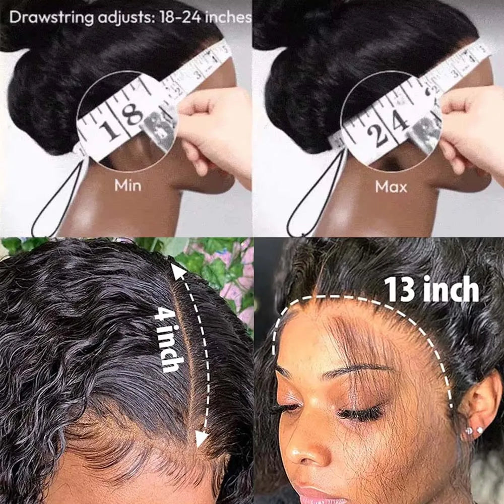 Geeta Yaki Drawstring Wig 13x4 Lace Frontal Wig Yaki Straight 13x6 Lace Front Wigs 100% Human Hair 4x4 5x5 Lace Closure Wigs