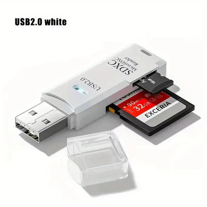 2 in 1 USB2.0/3.0 Card Reader Micro TF sd card Reader usb adapter High Speed Cardreader TF Memory card For PC Laptop Accessories