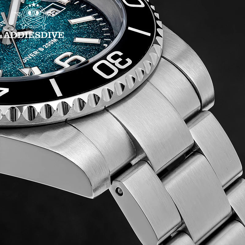 ADDIESDIVE 41mm Men Diving Watch AD2513 20Bar Waterproof BGW9 Super Luminous Reloj Hombre Quartz Men Watch