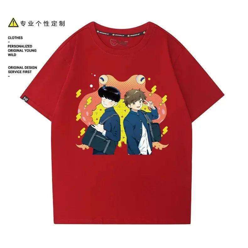 Go for It, Nakamura! Nakamura Okuto Hirose Aiki T-Shirt Cartoon Printed Top Summer Anime Cosplay Outfit Gift Men Women Halloween