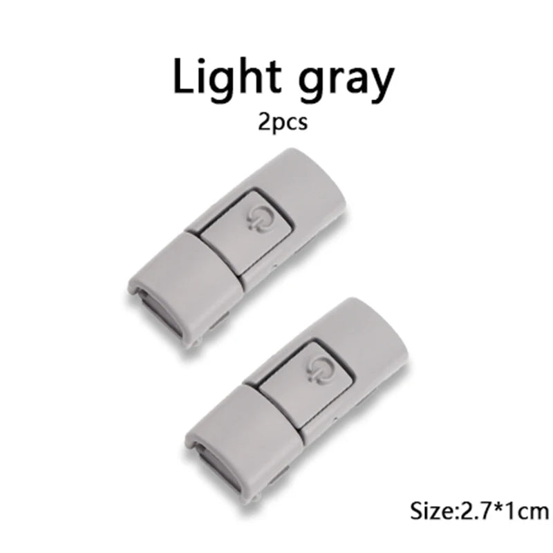 New Colorful Shoelaces Press buckle Metal Shoelace Clip Press Lock Kids Adult Shoes Accessories AF1 Sneaker Kits Metal Laces Tip