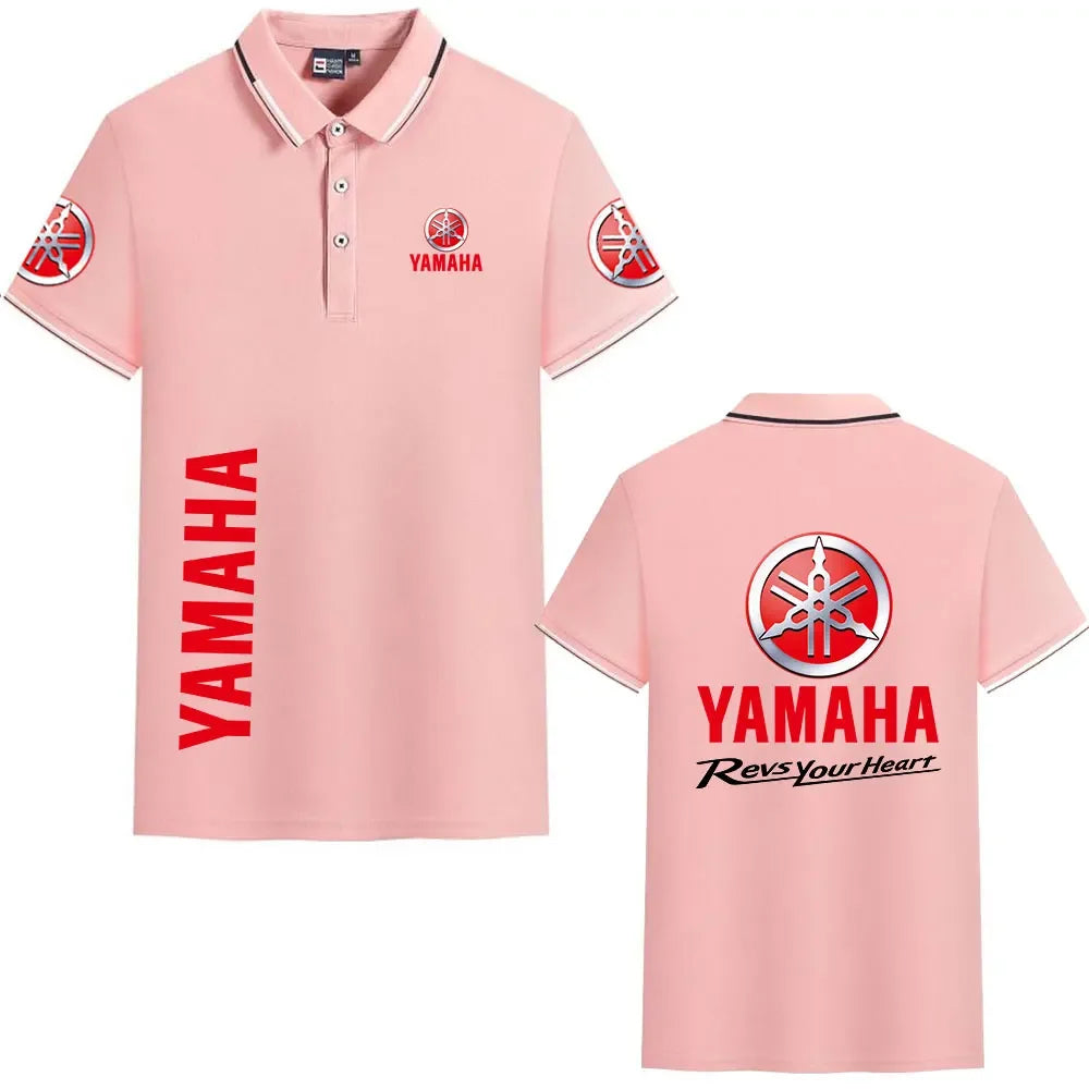 motorcycle Racing collared Yamaha POLO shirt cycling suit for men and women summer top short-sleeved T-shirt motogp fan clothing