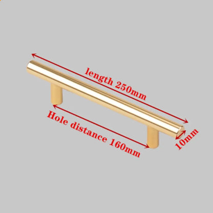 Modern Gold Brushed Straight Cupboard Handles Knobs Stainless Steel Brushed Black Gold Kitchen Door Handles Cabinet Pull