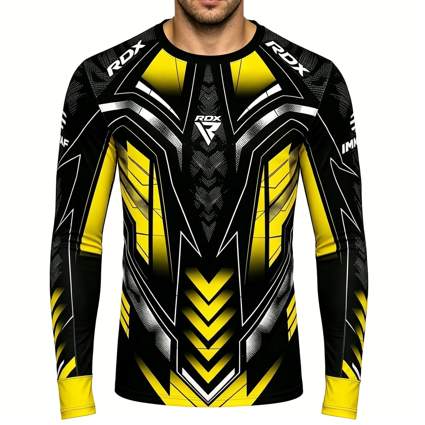 Long-Sleeve Compression Shirt for MMA Boxing Training, Quick-Dry & Breathable Fight Gear
