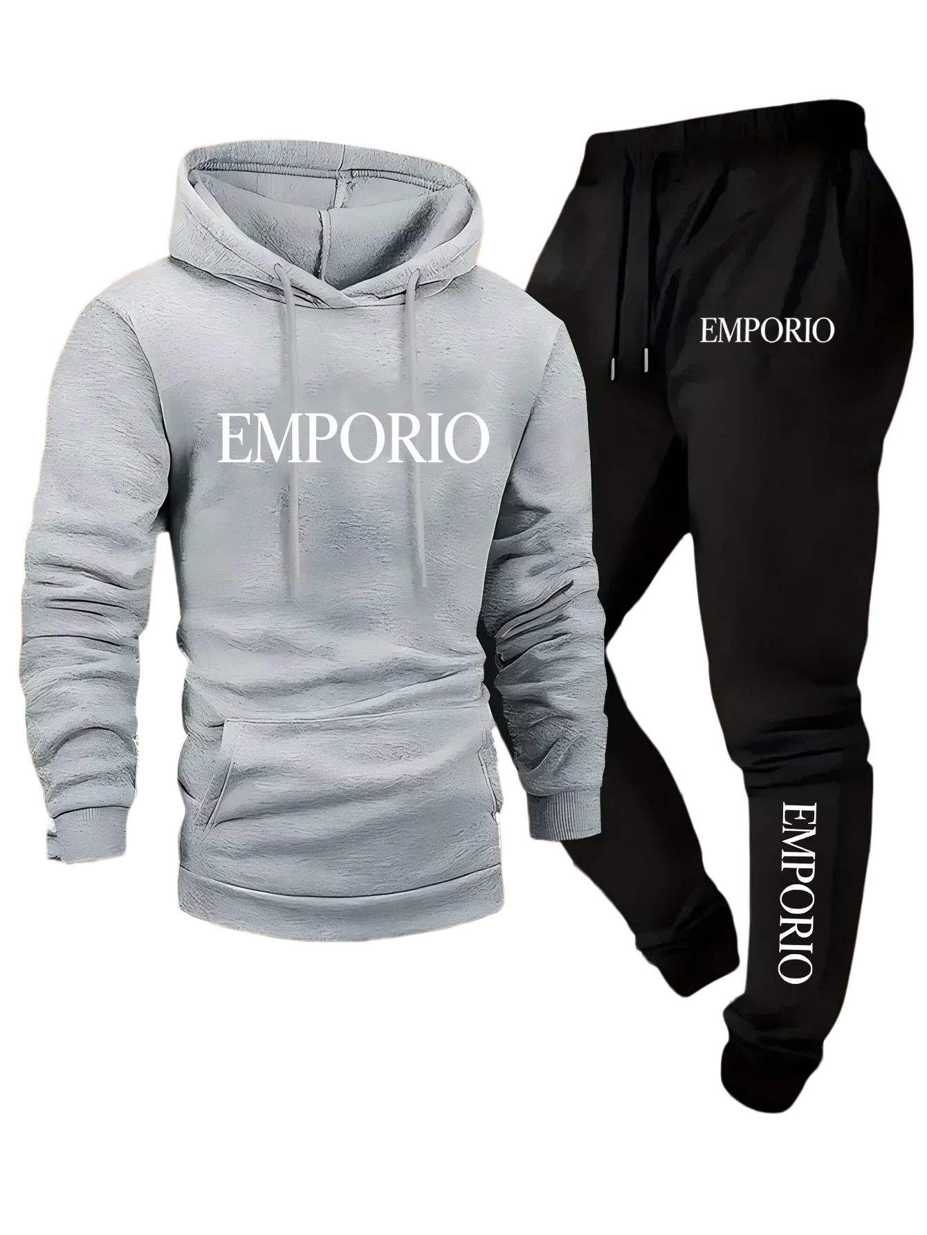 2026 Autumn Winter Men Sportswear Casual Running Fitness Set Hooded Sweatshirt Sports Pants Unisex Tracksuit Streetwear Zipper S
