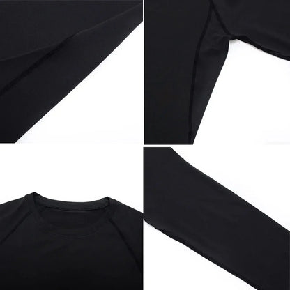 Men's Tight T-Shirt Running Compression Compression T Shirt Gym Fitness Jogging Long Sleeve Male Casual Shirt Tops