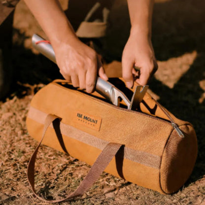 Multifunctional Camping Storage Bag Portable Tent Stakes & Wind Rope Pouch Outdoor Accessories Cylinder Tool Organizer