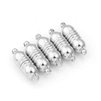5pcs/lot Strong Magnetic Clasps Copper Plated Magnet End Clasp Connectors For Jewelry Making DIY Leather Cord Bracelets Necklace