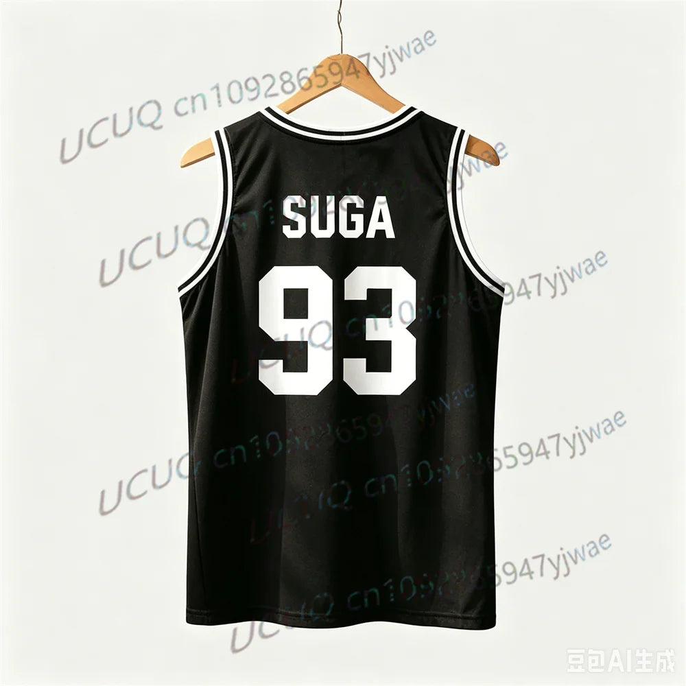 KPOP Concert Outfits JUNGKOOK Basketball Jersey Tank Top Breathable Sports Vest Casual Sleeveless Top Army Gift Men Women Vest