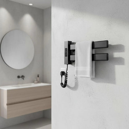 Smart Towel Heating Rack Quick Drying Electric Towel Warmer Bathroom Heater Timer Function Home Appliance IPX5 Waterproof